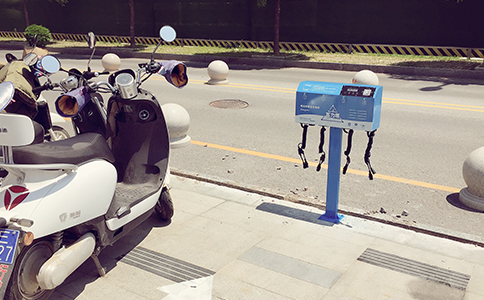 电瓶车共享充电桩安装